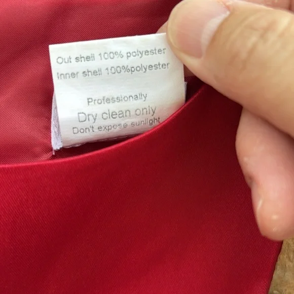 Elegant Red Kids Dress with Bow - Picture 4 of 7